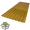 Suntuf 26 in. x 6 ft. Gold Polycarbonate Roof Panel, 10PK 191817 - alternate 1